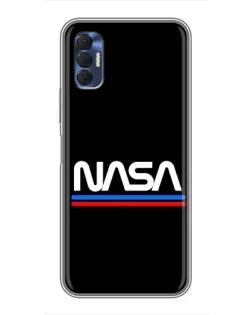 Чохол для TECNO Spark 8P з картинкою «NASA — класика Red Blue» Чохол для TECNO Spark 8P з картинкою «NASA — класика Red Blue»