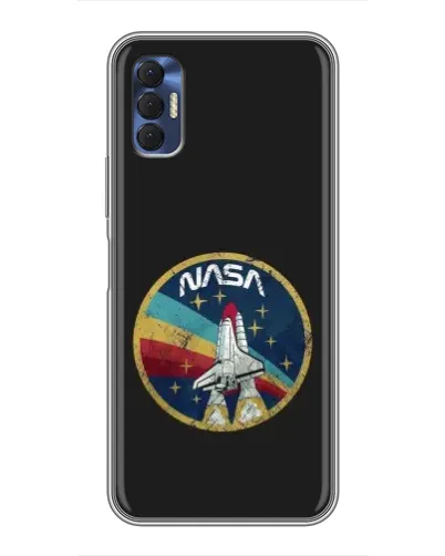 Чехол для TECNO Spark 8P с картинкой «NASA — эмблема миссии»