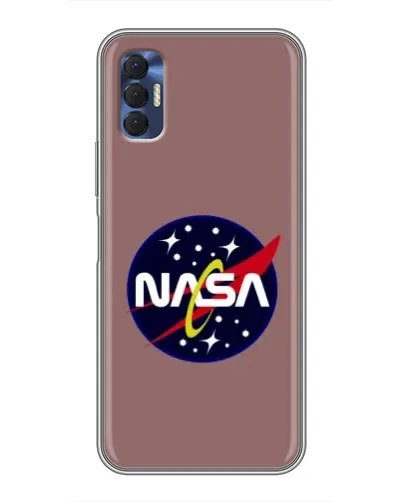 Чехол для TECNO Spark 8P с картинкой «NASA — ретро космос»
