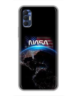 Чехол для TECNO Spark 8P с картинкой «Земля из космоса NASA»