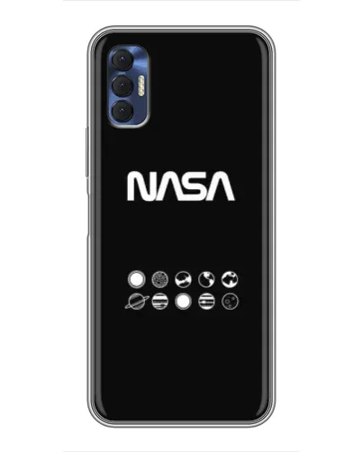Чехол для TECNO Spark 8P с картинкой «NASA — технический принт»