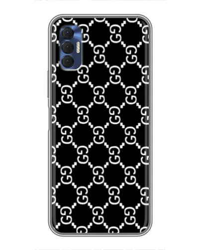 Чехол для TECNO Spark 8P с картинкой «Gucci — сетчатый паттерн»