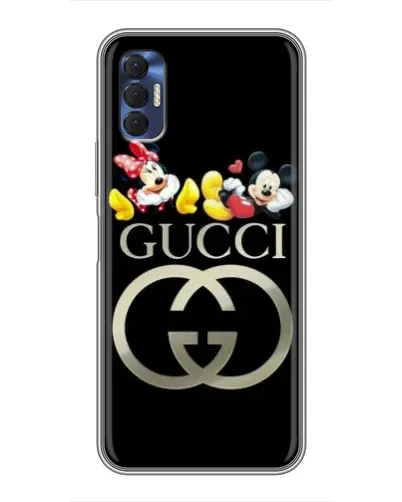 Чехол для TECNO Spark 8P с картинкой «Gucci — герои Disney»