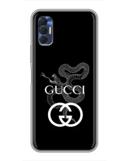 Чехол для TECNO Spark 8P с картинкой «Gucci — серебряная змея» Чехол для TECNO Spark 8P с картинкой «Gucci — серебряная змея»