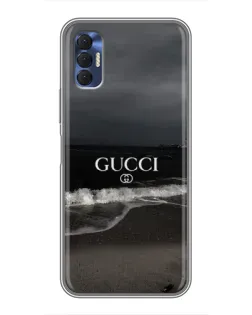 Чехол для TECNO Spark 8P с картинкой «Gucci — морской прибой» Чехол для TECNO Spark 8P с картинкой «Gucci — морской прибой»
