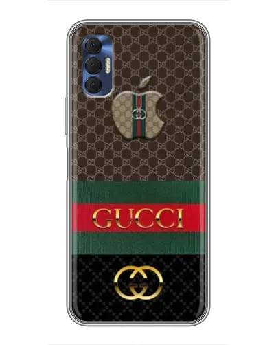 Чехол для TECNO Spark 8P с картинкой «Gucci — брендированный десерт»