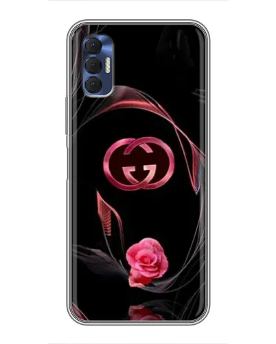 Чехол для TECNO Spark 8P с картинкой «Gucci — неоновая роза»