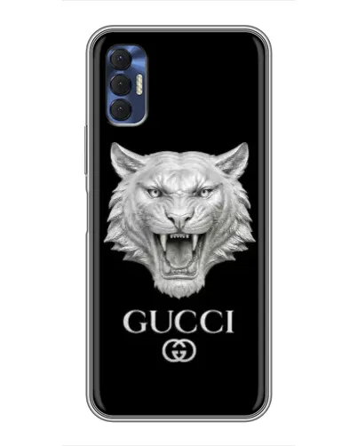 Чехол для TECNO Spark 8P с картинкой «Gucci — серебряный лев» Чехол для TECNO Spark 8P с картинкой «Gucci — серебряный лев»