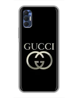 Чехол для TECNO Spark 8P с картинкой «Gucci — золото на черном» Чехол для TECNO Spark 8P с картинкой «Gucci — золото на черном»