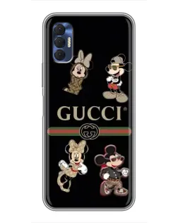 Чехол для TECNO Spark 8P с картинкой «Gucci — герои Disney и монограмма» Чехол для TECNO Spark 8P с картинкой «Gucci — герои Disney и монограмма»