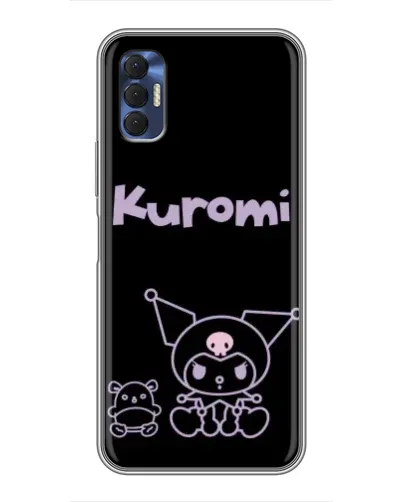 Чехол для TECNO Spark 8P с картинкой «Kuromi — черный минимализм» Чехол для TECNO Spark 8P с картинкой «Kuromi — черный минимализм»