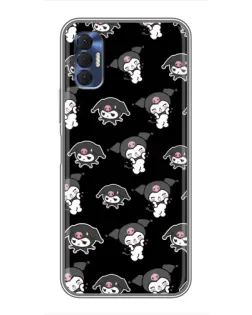 Чехол для TECNO Spark 8P с картинкой «Черный паттерн Kuromi» Чехол для TECNO Spark 8P с картинкой «Черный паттерн Kuromi»