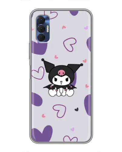 Чехол для TECNO Spark 8P с картинкой «Kuromi и лавандовые сердца» Чехол для TECNO Spark 8P с картинкой «Kuromi и лавандовые сердца»