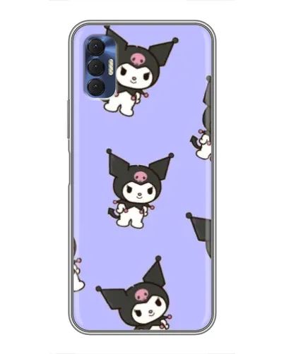 Чехол для TECNO Spark 8P с картинкой «Паттерн с Kuromi» Чехол для TECNO Spark 8P с картинкой «Паттерн с Kuromi»