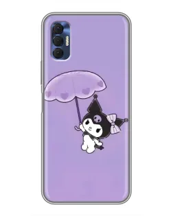 Чехол для TECNO Spark 8P с картинкой «Kuromi с зонтиком» Чехол для TECNO Spark 8P с картинкой «Kuromi с зонтиком»