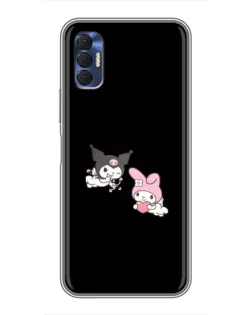 Чехол для TECNO Spark 8P с картинкой «My Melody и Kuromi» Чехол для TECNO Spark 8P с картинкой «My Melody и Kuromi»