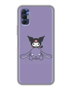 Чехол для TECNO Spark 8P с картинкой «Kuromi на лиловом фоне» Чехол для TECNO Spark 8P с картинкой «Kuromi на лиловом фоне»