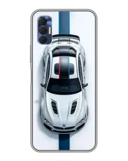 Чехол для TECNO Spark 8P с картинкой «Вид сверху — BMW M»