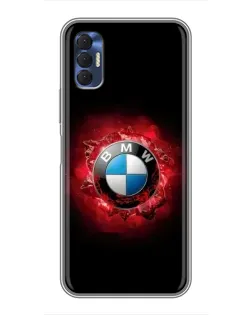 Чехол для TECNO Spark 8P с картинкой «Логотип BMW — вспышка»