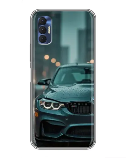 Чехол для TECNO Spark 8P с картинкой «BMW в огнях города» Чехол для TECNO Spark 8P с картинкой «BMW в огнях города»