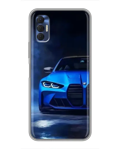 Чехол для TECNO Spark 8P с картинкой «Голубая BMW M4» Чехол для TECNO Spark 8P с картинкой «Голубая BMW M4»