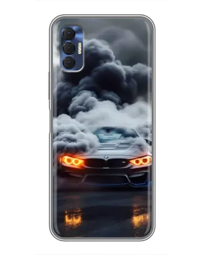Чехол для TECNO Spark 8P с картинкой «BMW в дыму» Чехол для TECNO Spark 8P с картинкой «BMW в дыму»