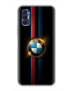 Чехол для TECNO Spark 8P с картинкой «BMW M-Power неон»
