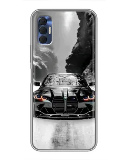 Чехол для TECNO Spark 8P с картинкой «BMW — акварельный дрифт»