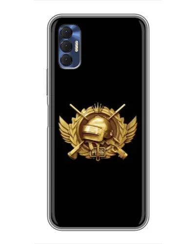 Чехол для TECNO Spark 8P с картинкой «PUBG — оранжевый градиент» Чехол для TECNO Spark 8P с картинкой «PUBG — оранжевый градиент»