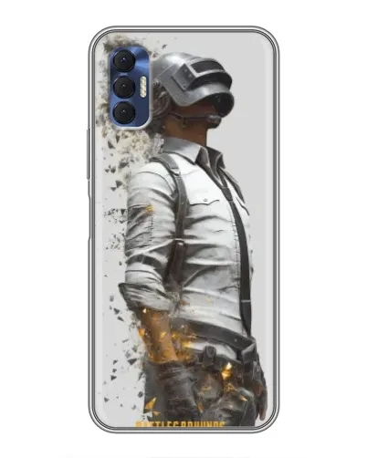 Чехол для TECNO Spark 8P с картинкой «PUBG — боец в пыли» Чехол для TECNO Spark 8P с картинкой «PUBG — боец в пыли»