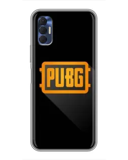 Чехол для TECNO Spark 8P с картинкой «PUBG — рамка лого»