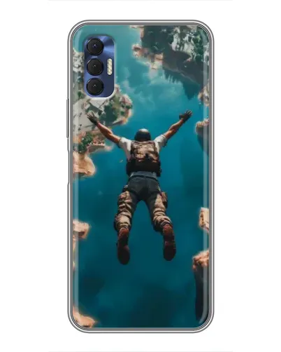 Чехол для TECNO Spark 8P с картинкой «PUBG — свободное падение» Чехол для TECNO Spark 8P с картинкой «PUBG — свободное падение»