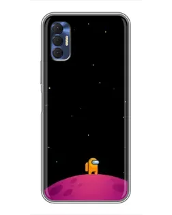 Чехол для TECNO Spark 8P с картинкой «Одинокий герой на планете»