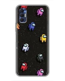 Чехол для TECNO Spark 8P с картинкой «Космический паттерн Among Us»