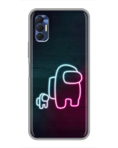 Чехол для TECNO Spark 8P с картинкой «Among Us неон-арт» Чехол для TECNO Spark 8P с картинкой «Among Us неон-арт»