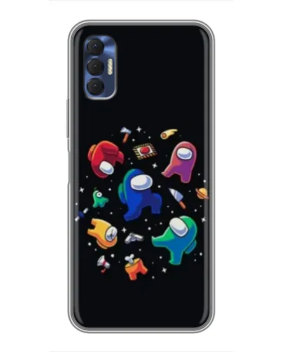 Чехол для TECNO Spark 8P с картинкой «Among Us космос» Чехол для TECNO Spark 8P с картинкой «Among Us космос»