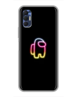 Чехол для TECNO Spark 8P с картинкой «Among Us градиент»