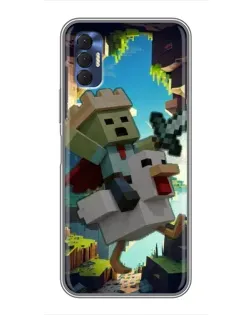 Чехол для TECNO Spark 8P с картинкой «Стив и гусь»