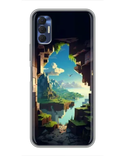 Чехол для TECNO Spark 8P с картинкой «Вид из пещеры»