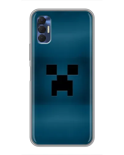 Чехол для TECNO Spark 8P с картинкой «Крипер текстура»