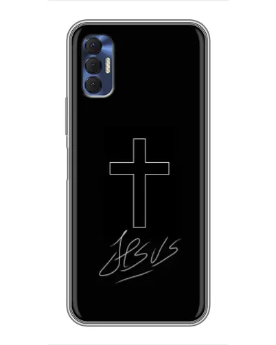 Чехол для TECNO Spark 8P с картинкой «Графический крест Jesus» Чехол для TECNO Spark 8P с картинкой «Графический крест Jesus»