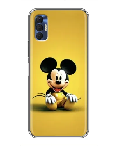 Чехол для TECNO Spark 8P с картинкой «Микки на желтом» Чехол для TECNO Spark 8P с картинкой «Микки на желтом»