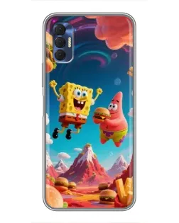Чехол для TECNO Spark 8P с картинкой «Космический фастфуд» Чехол для TECNO Spark 8P с картинкой «Космический фастфуд»