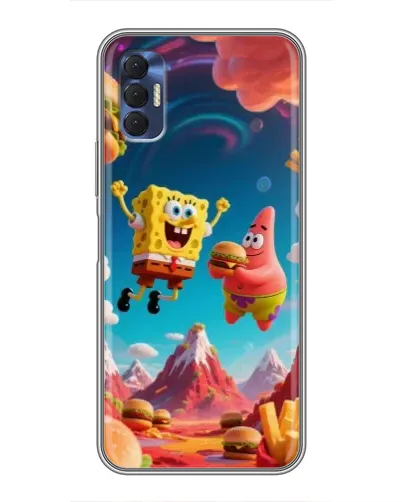 Чехол для TECNO Spark 8P с картинкой «Космический фастфуд» Чехол для TECNO Spark 8P с картинкой «Космический фастфуд»