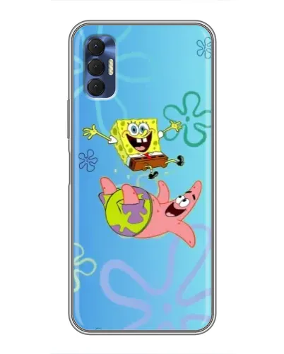 Чехол для TECNO Spark 8P с картинкой «Спанч Боб и Патрик» Чехол для TECNO Spark 8P с картинкой «Спанч Боб и Патрик»