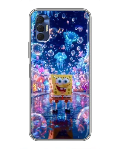 Чехол для TECNO Spark 8P с картинкой «Неоновый океан» Чехол для TECNO Spark 8P с картинкой «Неоновый океан»