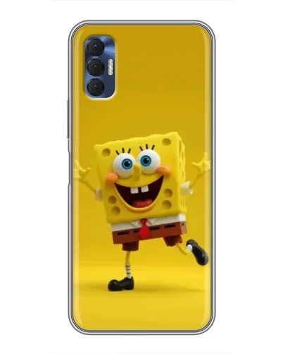 Чехол для TECNO Spark 8P с картинкой «Позитивный Губка Боб» Чехол для TECNO Spark 8P с картинкой «Позитивный Губка Боб»