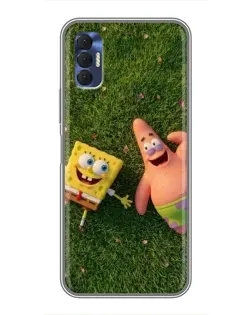Чехол для TECNO Spark 8P с картинкой «Друзья на лужайке» Чехол для TECNO Spark 8P с картинкой «Друзья на лужайке»