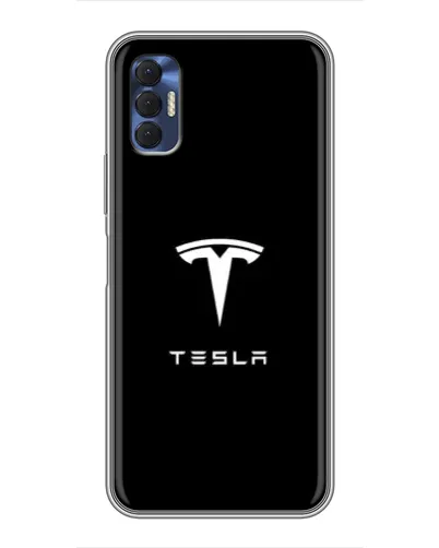 Чехол для TECNO Spark 8P с картинкой «Tesla White Logo» Чехол для TECNO Spark 8P с картинкой «Tesla White Logo»