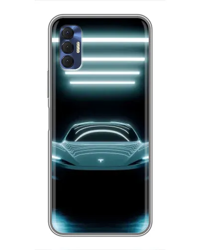 Чехол для TECNO Spark 8P с картинкой «Tesla в неоне» Чехол для TECNO Spark 8P с картинкой «Tesla в неоне»